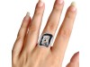 Agate (Black) Adjustable Ring-ADJ-2R ABL-2-112