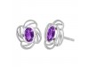 Amethyst Stud Earring AMT-RDE-14.