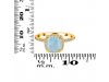 Aquamarine & White Topaz Ring AQM-RDR-3119.