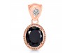 Black Tourmaline Pendant BLS-RDP-755-V-LOOP.