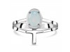 Blue Chalcedony Holy Cross Ring BLX-RDR-2148.
