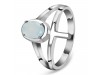 Blue Chalcedony Holy Cross Ring BLX-RDR-2148.