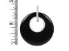 Black Onyx Donut Pendant-SP BOX-1-151