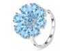 Blue Topaz Ring BTZ-RDR-2078.