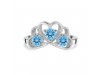 Blue Topaz Ring BTZ-RDR-467.