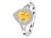 Citrine & White Topaz Ring CIT-RDR-2253.