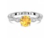 Citrine & White Topaz Ring CIT-RDR-2288.