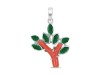 Red Coral/Green Onyx Pendant-2SP COR-1-140