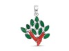 Red Coral/Green Onyx Pendant-2SP COR-1-161