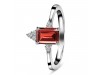 Garnet & White Topaz Ring GAR-RDR-2194.