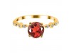 Garnet & White Topaz Ring GAR-RR-426.