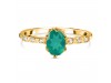 Green Onyx & White Topaz Ring GRO-RR-35.