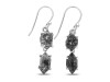 Herkimer Diamond Rough Earring-2E HKD-3-188