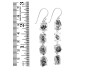 Herkimer Diamond Rough Earring-2E HKD-3-288