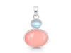 Pink Opal/Moonstone Pendant-2SP PKO-1-111