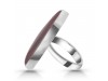 Red Botswana Agate Adjustable Ring-ADJ-R RBA-2-54