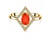 Red Onyx & White Topaz Ring ROX-RR-134.