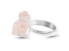 Rose Quartz Rough Ring-R-Size-6 RSQ-2-119