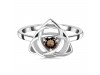 Smoky Triquetra Ring SMY-RDR-2142.