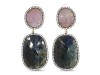 Multi Sapphire/White Topaz Earring-2E SPH-3-10