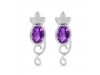 Amethyst Stud Earring AMT-RDE-5.