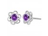 Amethyst Stud Earring AMT-RDE-7.