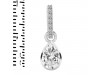 Crystal Quartz & White Topaz Pendant CST-RDP-779-CZ-LOOP.