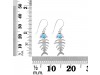 Larimar Fish Bone Earring LAR-RUE-17.