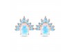 Moonstone & Blue Topaz Stud Earring RBM-RE-71-BTZ.