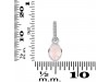 Rose Quartz & White Topaz Pendant RSQ-RDP-780-CZ-LOOP.