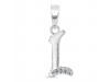 Cubic Zirconia Alphabet L Pendant CUZ-RDA-168.