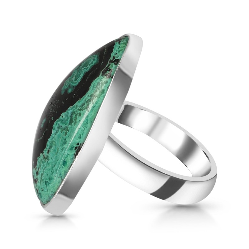 Azurite Malachite Adjustable Ring-ADJ-R