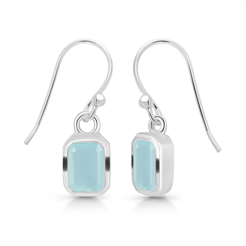 Blue Chalcedony Earring