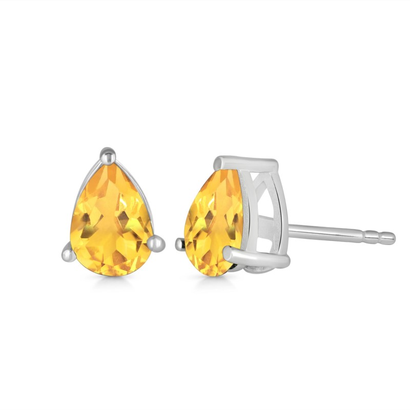 Citrine Stud Earring