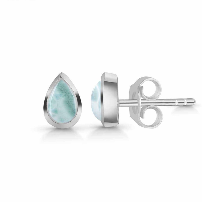 Close Out Larimar Stud Earring