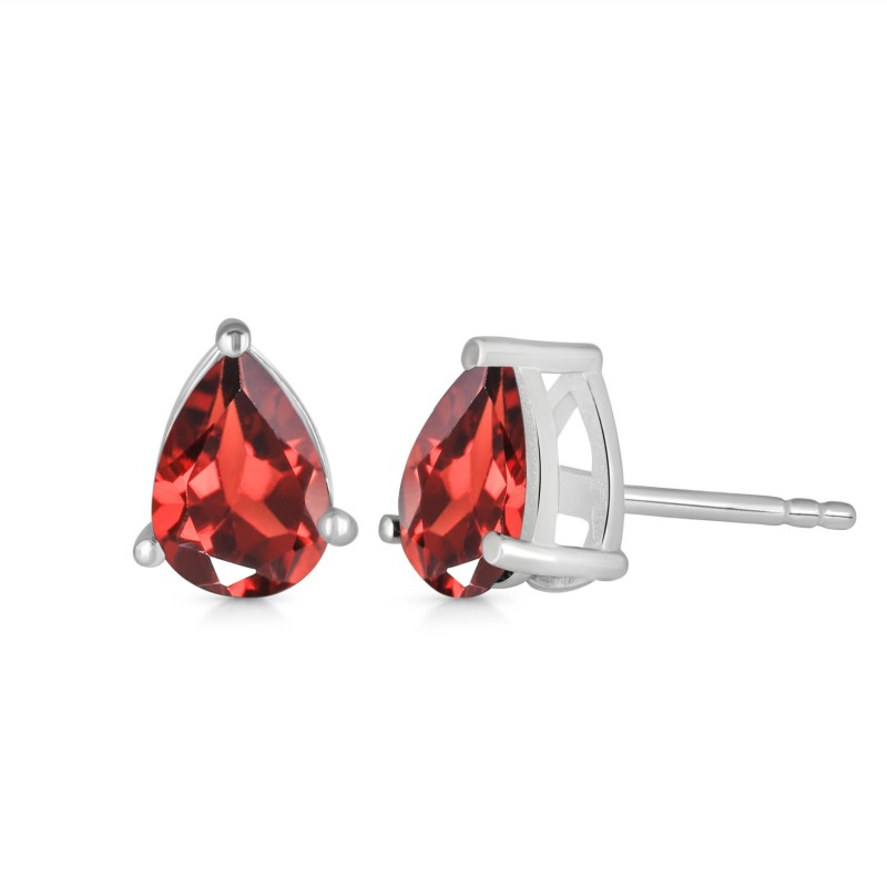 Garnet Stud Earring