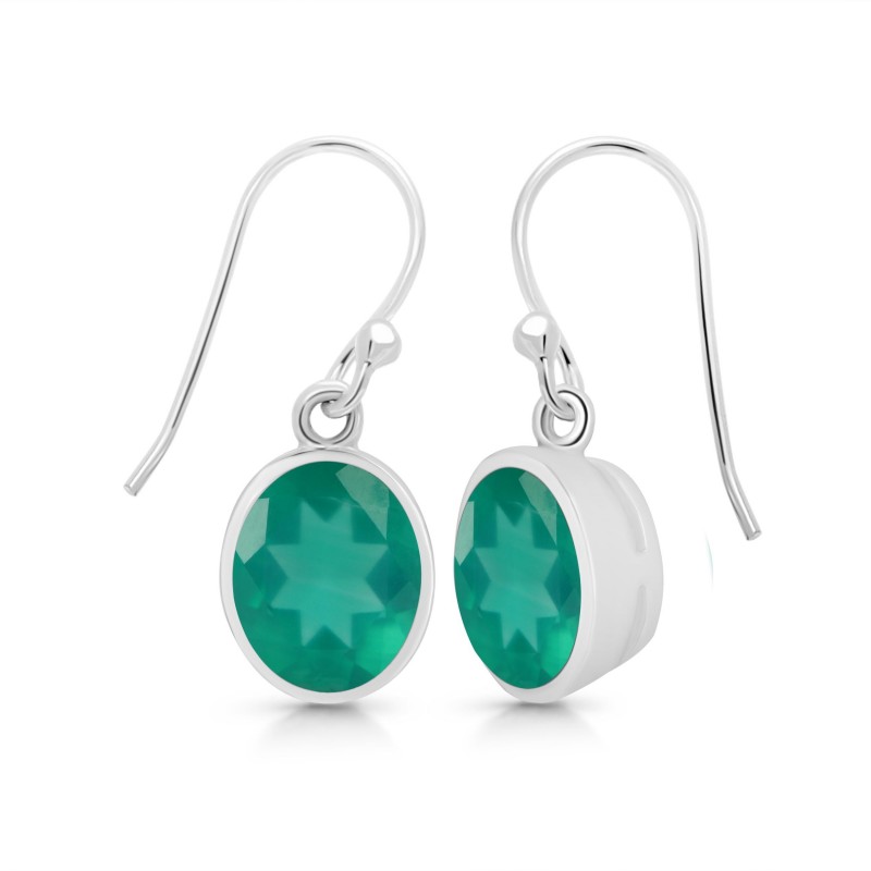 Green Onyx Earring