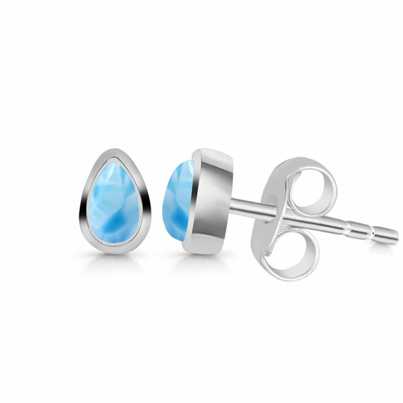 Larimar Stud Earring