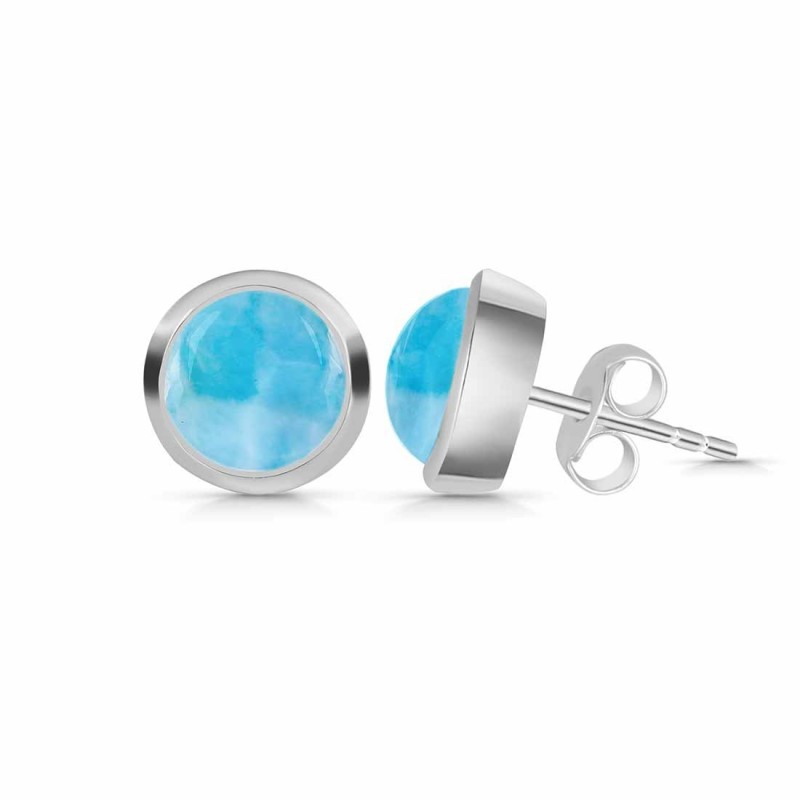 Larimar Stud Earring