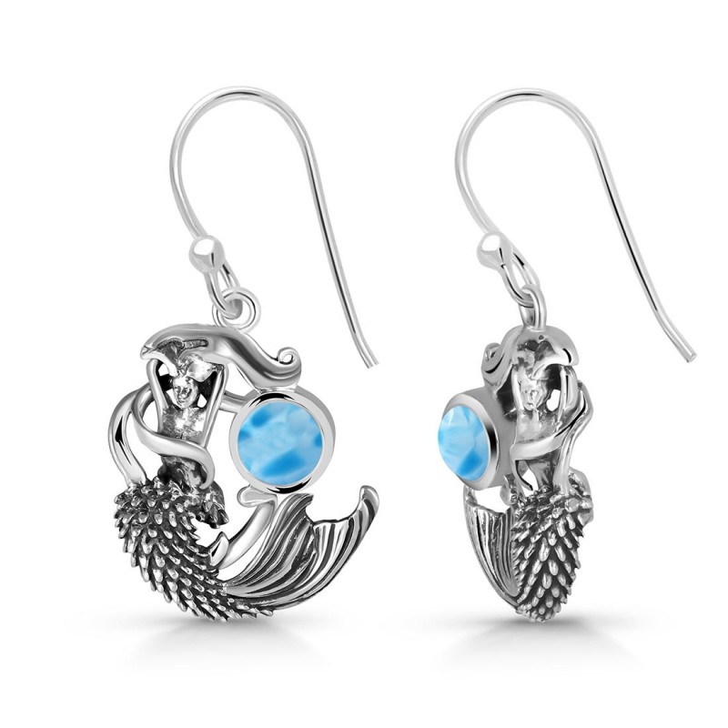 Larimar Mermaid Earring