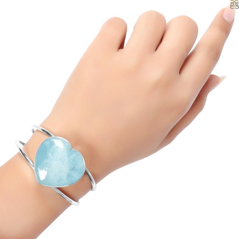 Tallulah Bracelet Aquamarine Silver