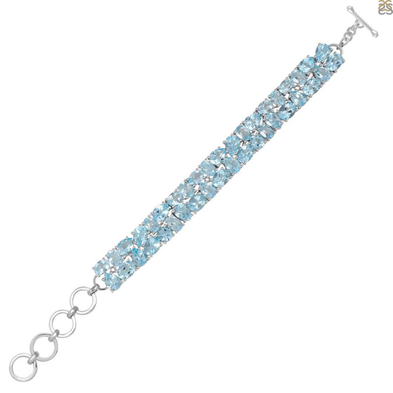 Shop London Blue Topaz Bracelets for Women | Angara