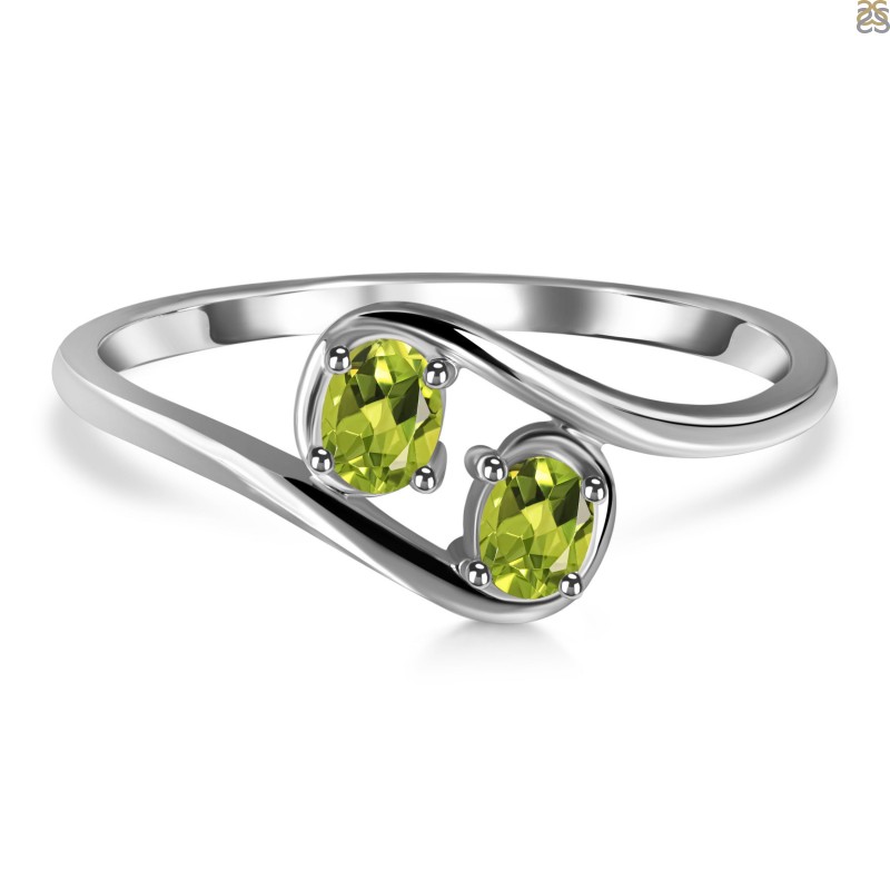 Peridot, Garnet and Citrine Crown Ring - Size 6.75 - Gardens of the Sun |  Ethical Jewelry