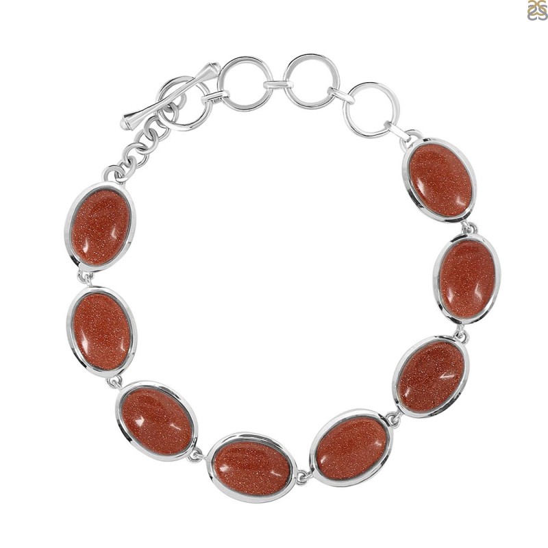 Buy Sunstone Bracelet Handmade Round Sunstone Crystal Beads Online in India  - Etsy