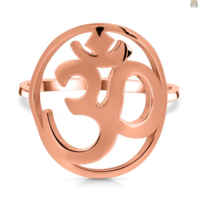 Female Om Gold Ring at Rs 7275 in Ahmedabad | ID: 23735489197