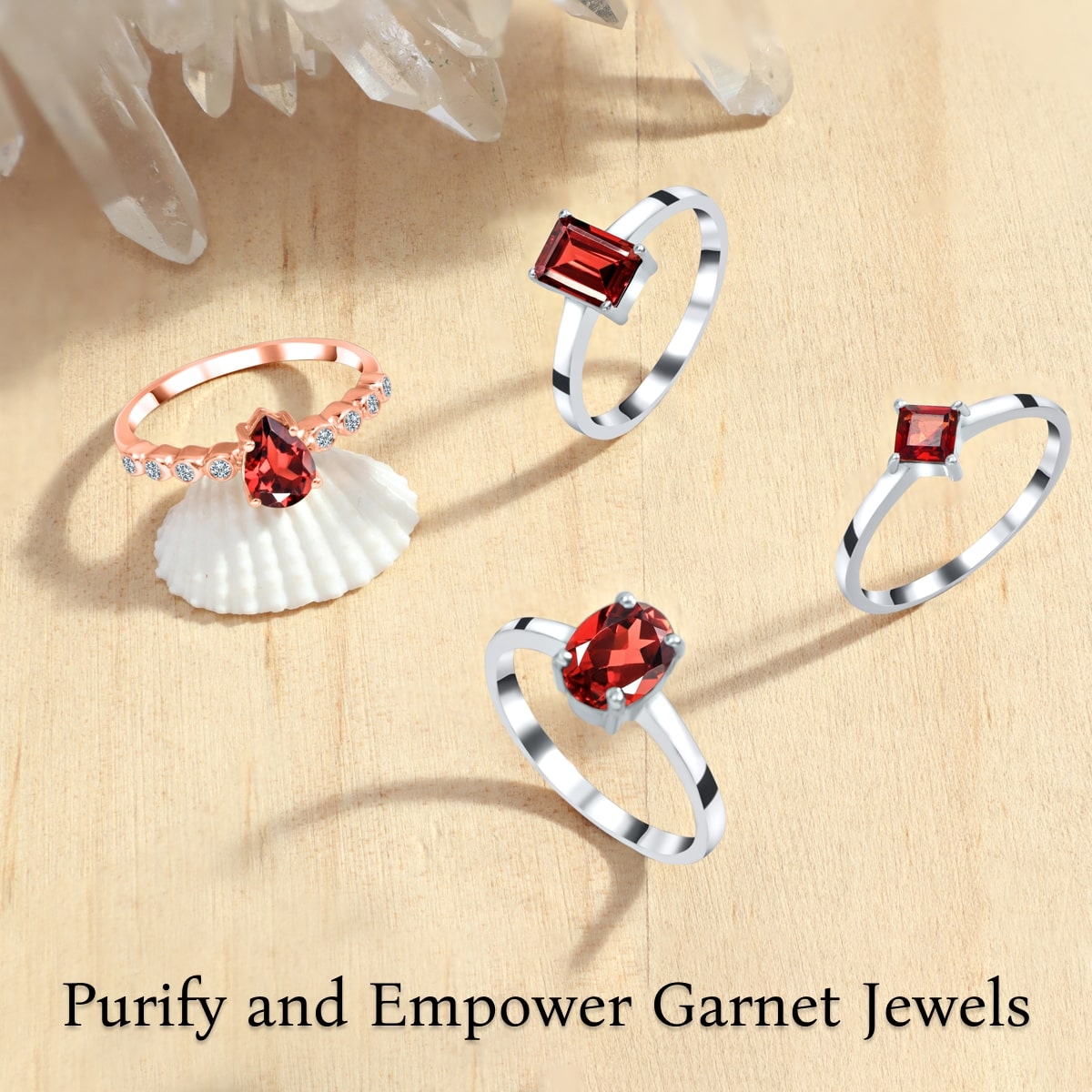 Cleansing and Charging Your Garnet Jewelry