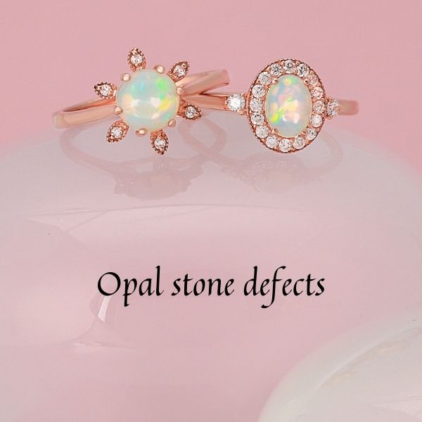 White Opal Stone Ring Women and Men Silver Metal Gemstone at Rs 150 in  Ghaziabad